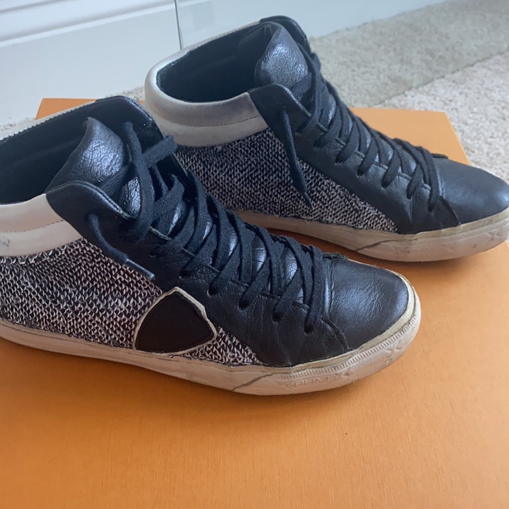 Philippe Model Black Sequin Mids - image 2